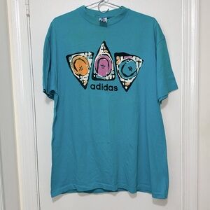 Vintage 1989 Single Stitch Adidas T Shirt Large